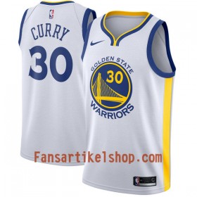 NBA Golden State Warriors Trikot Stephen Curry 30 Nike 2017-18 Weiß Swingman - Herren